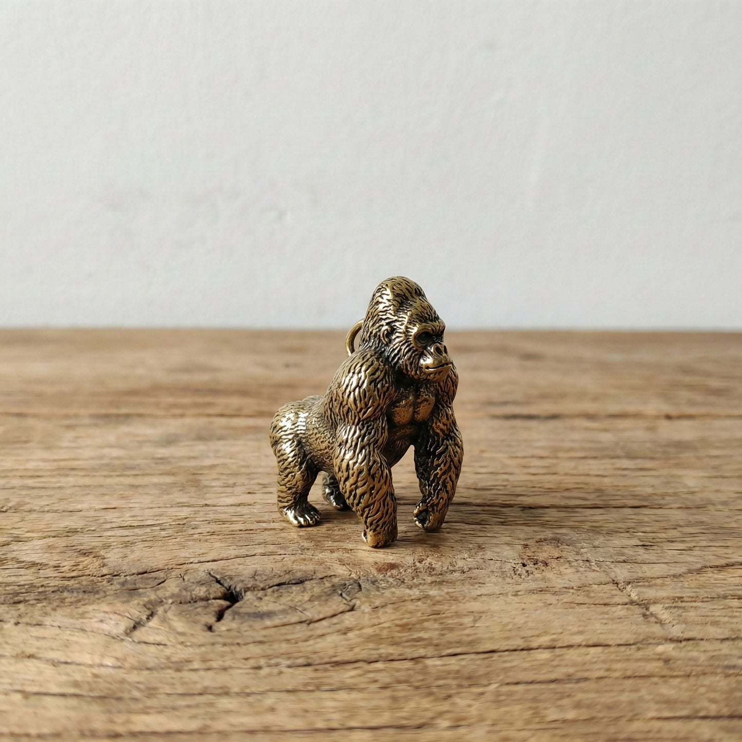 The Thoughtful Guardian - Brass Orangutan Desktop Ornament