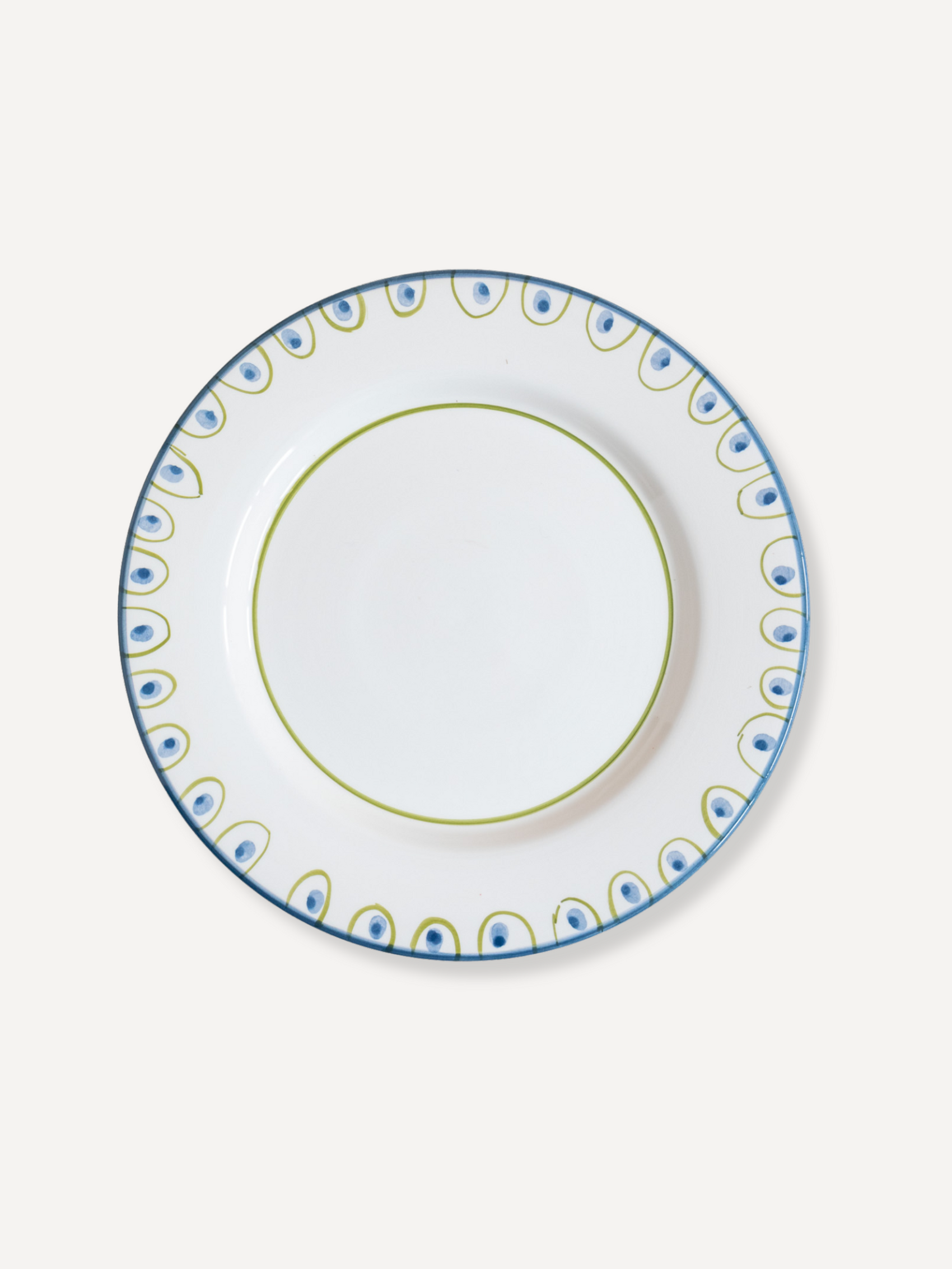 Coconut Hand-Painted Dinner Plate – Artisan Ceramic Tableware from Portugal