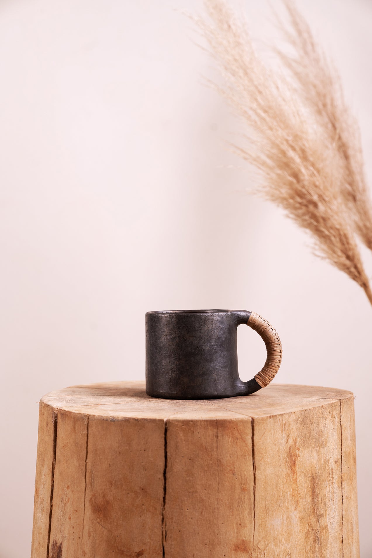 Black Pottery Mugs