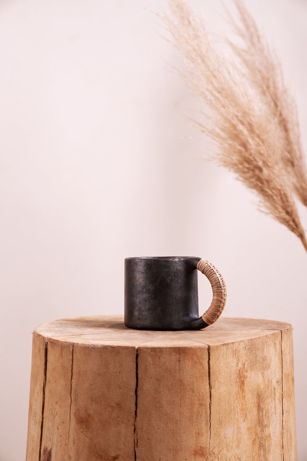 Black Pottery Mugs