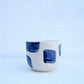 Hand-Painted Ceramic Mug – Blue Brush