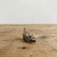 The Small Guardian- Miniature Brass Kitten Object