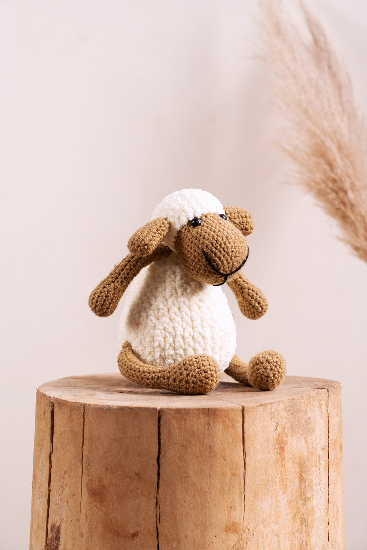 Handmade crochet sheep toy – Wooly the Wonderful Sheep by The Hobbyt