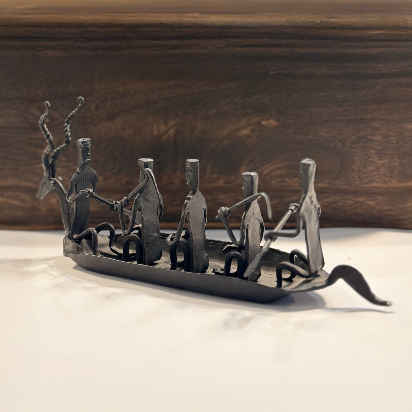 Wrought Iron Tribal Music Boat