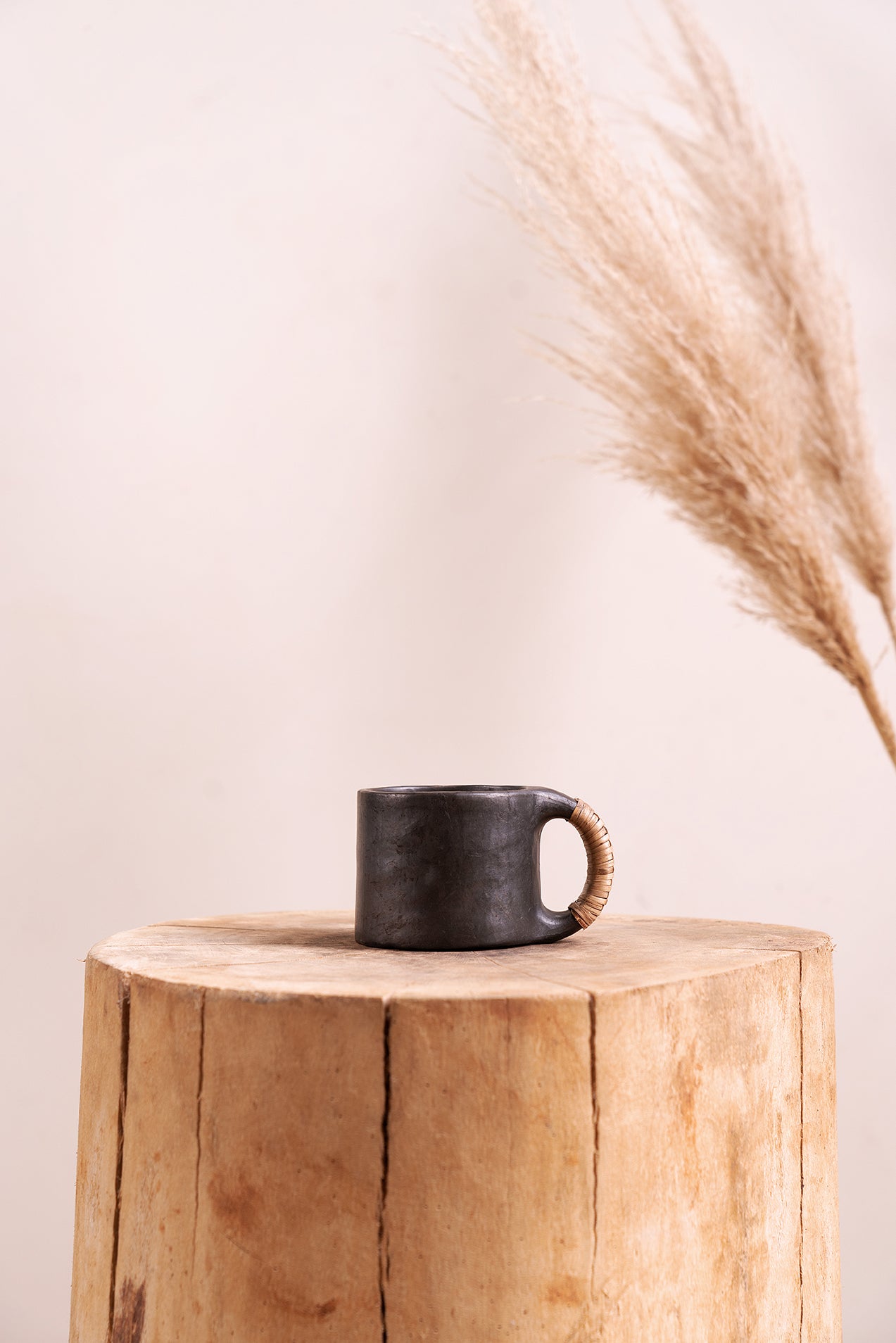 Black Pottery Mugs