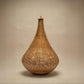 The Knup Ancestral Lampshade in teardrop form showing dense hand-woven bamboo lattice pattern, made by Khasi weavers in Meghalaya India, from WILLAGE