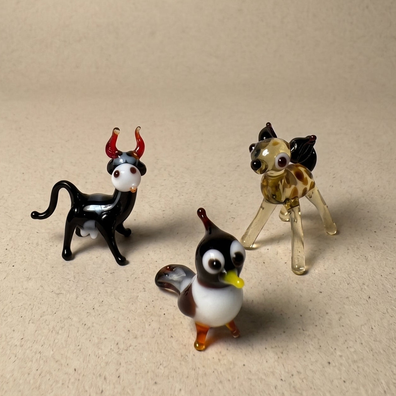 Alternate view of The Enchanted miniature glass figurine set showing all 10 pieces