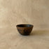Sung Valley handcrafted black clay soup bowl showing deep smoky finish and organic form, burnished with serpentine stone, Lyrnai pottery from Meghalaya India, from WILLAGE