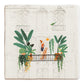 Jungle Storytile ceramic tile showing balcony garden illustration with selective green foliage against sketched city facade