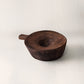 Hand-carved vintage timber mortar from Turkey, showing aged wood grain and weathered patina, from WILLAGE

