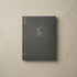 Walt Whitman Inspiration Journal in charcoal recycled cotton with copper foil stars and Japanese stab binding