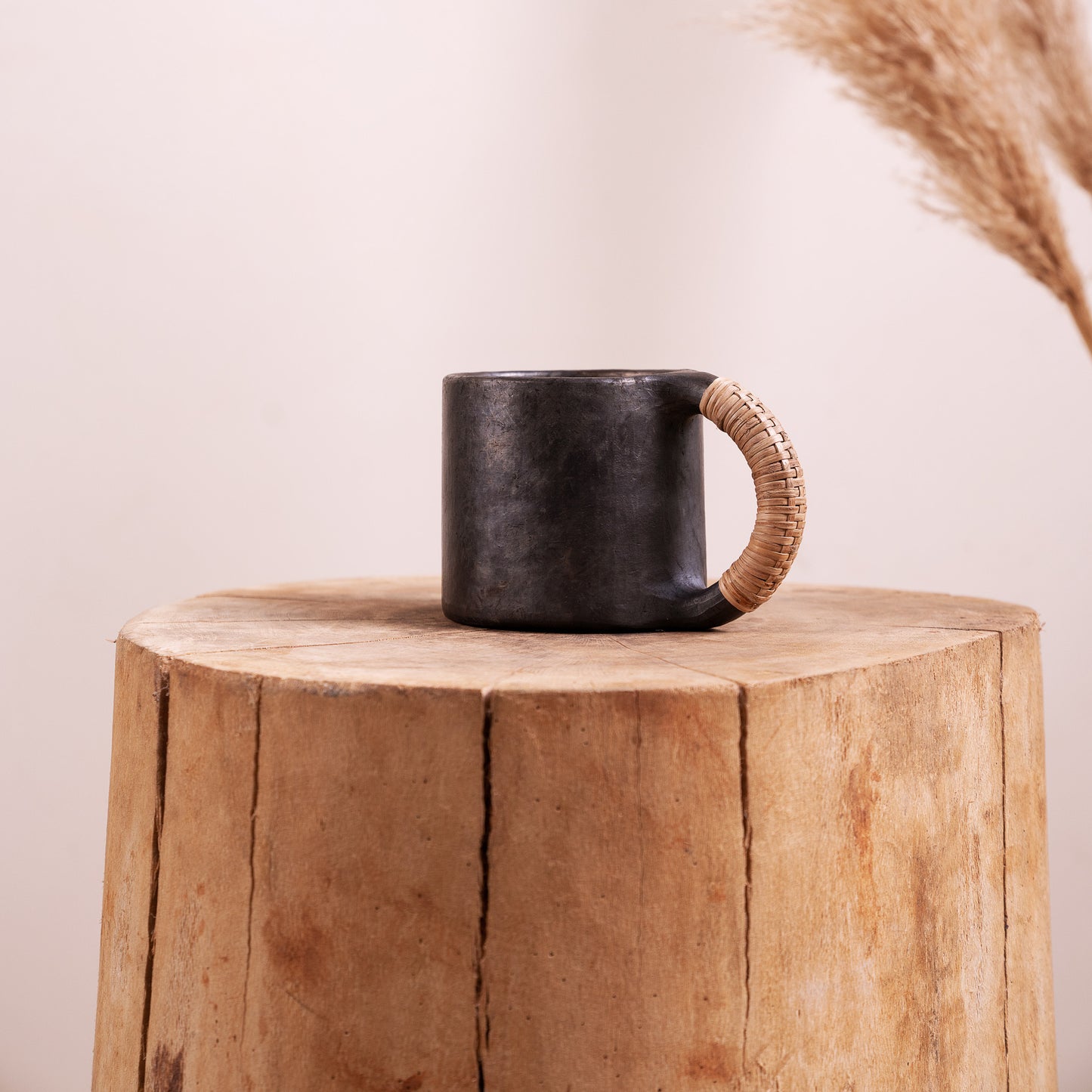 Black Pottery Mugs