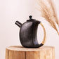 Black Serpentine Stone Wine Pot