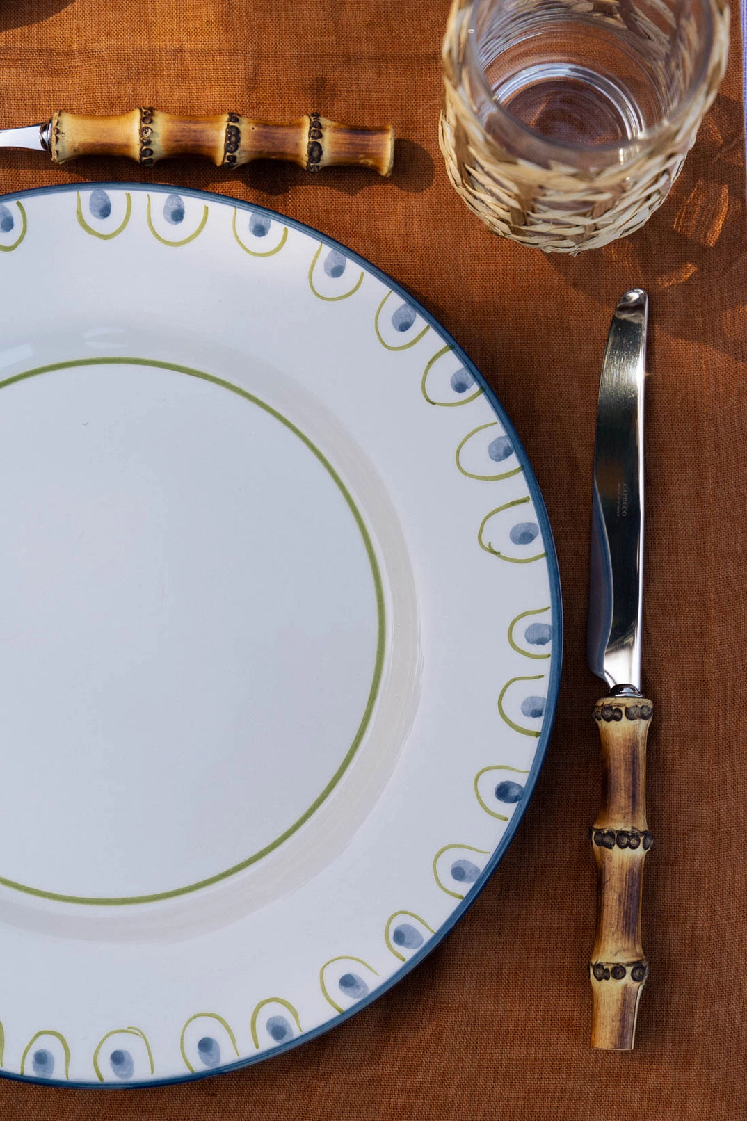 Coconut Hand-Painted Dinner Plate