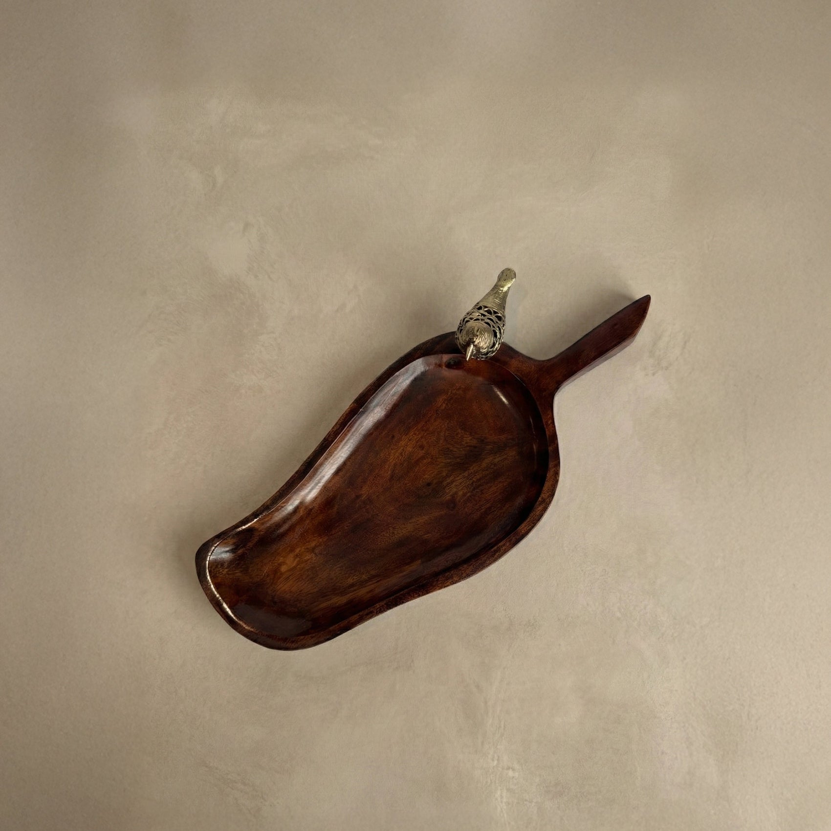 The Perch — Wood & Dhokra Serving Board