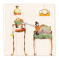 Two friends having a Chit-Chat - Decorative Ceramic Tile
