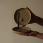Hand-built incense holder made from raw clay by Conrad and Dina