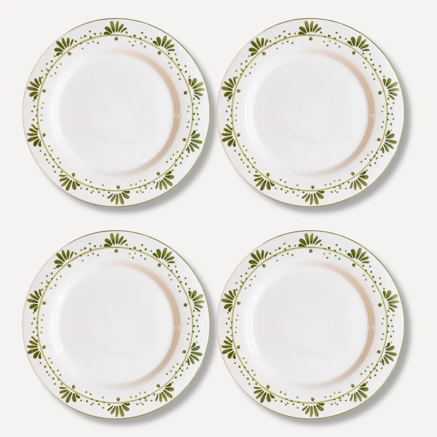 Olive Bloom Plate Hand-Painted Dinner Plate