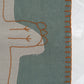 Soft breathable linen blanket for babies, naturally dyed.