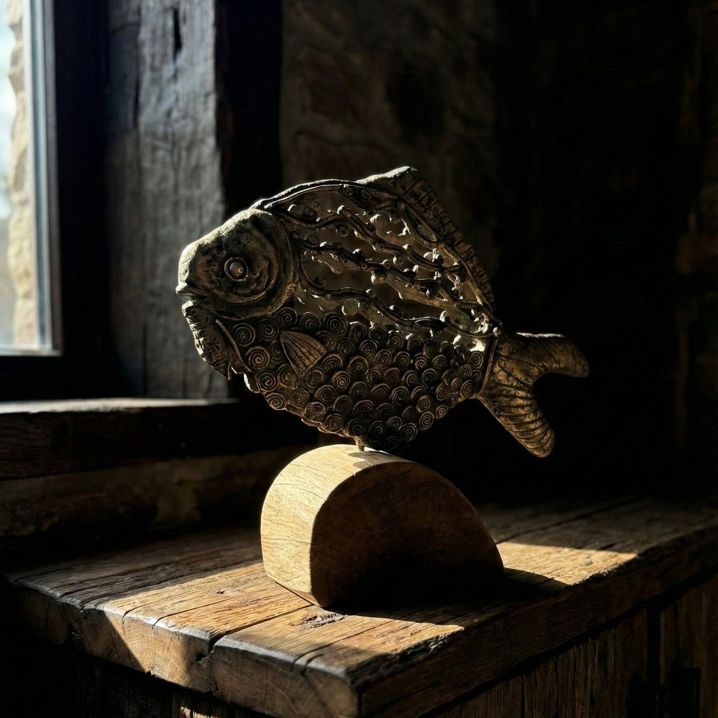 The Eternal Current - Metal Fish Sculpture