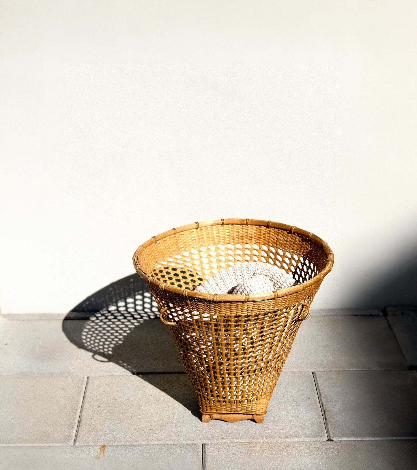 Tea Leaf Cane Basket