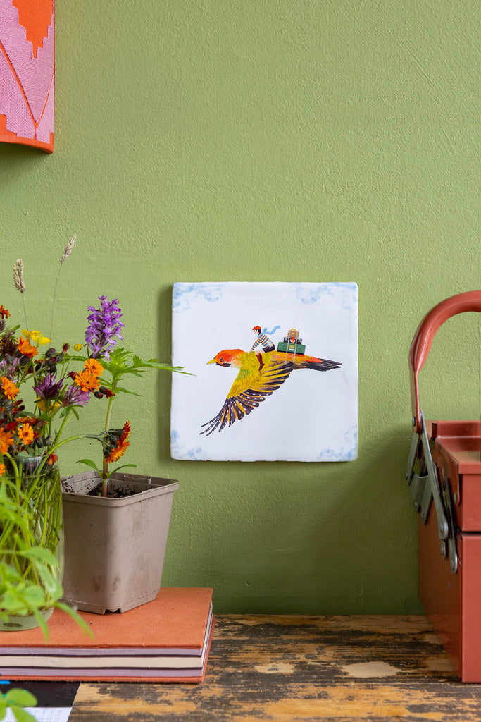 The Travelling Bird - Ceramic Tile