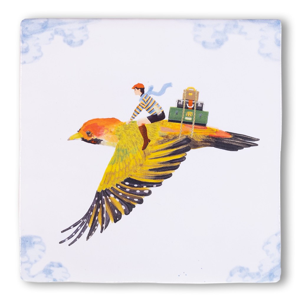 The Travelling Bird - Ceramic Tile